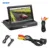DIYKIT 5 дюймов Складная TFT ЖК-дисплей монитор автомобиля HD заднего вида Обратный резервного копирования автомобиля Камера парковка Системы автомобиля Зарядное устройство