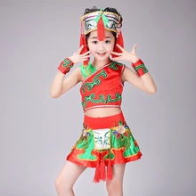 Детские этнические костюмы одежда Miao Hmong одежда танцевальные костюмы