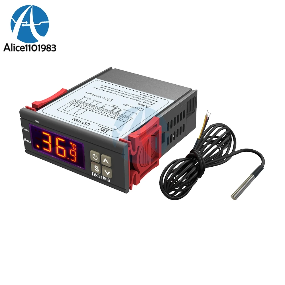DST1000 DC 12 72V LED Digital Temperature Controller