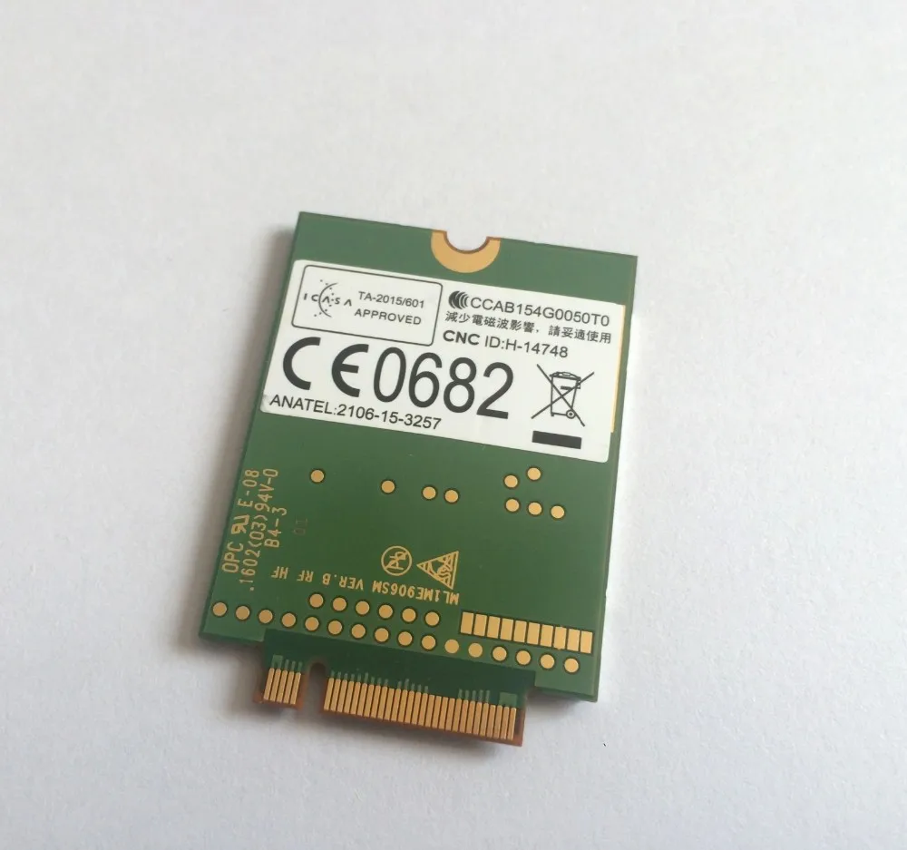 Unlocked ME906S ME906S-158  +2pcs 4G NGFF antenna NEW&Original M.2 Qual band FDD LTE 4G module best 4g usb modem