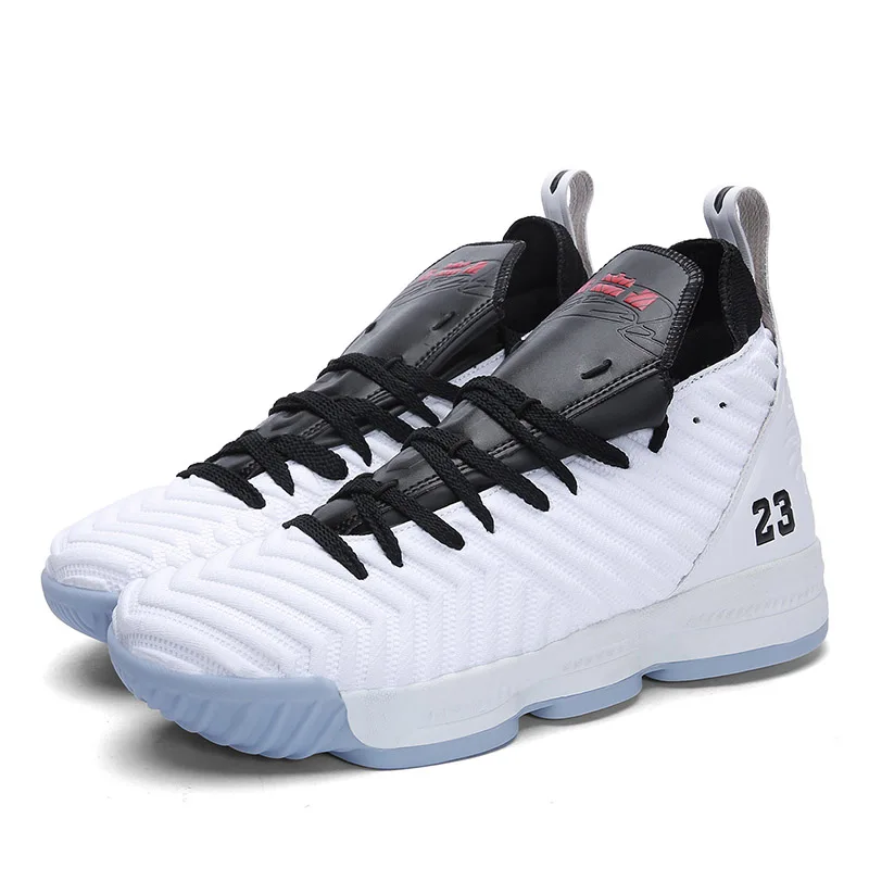 Мужские баскетбольные кроссовки в стиле ретро, Джордан, баскетбольные кроссовки, пара, для улицы, спортивные противоударные ботинки, спортивная обувь Леброна - Цвет: white-black