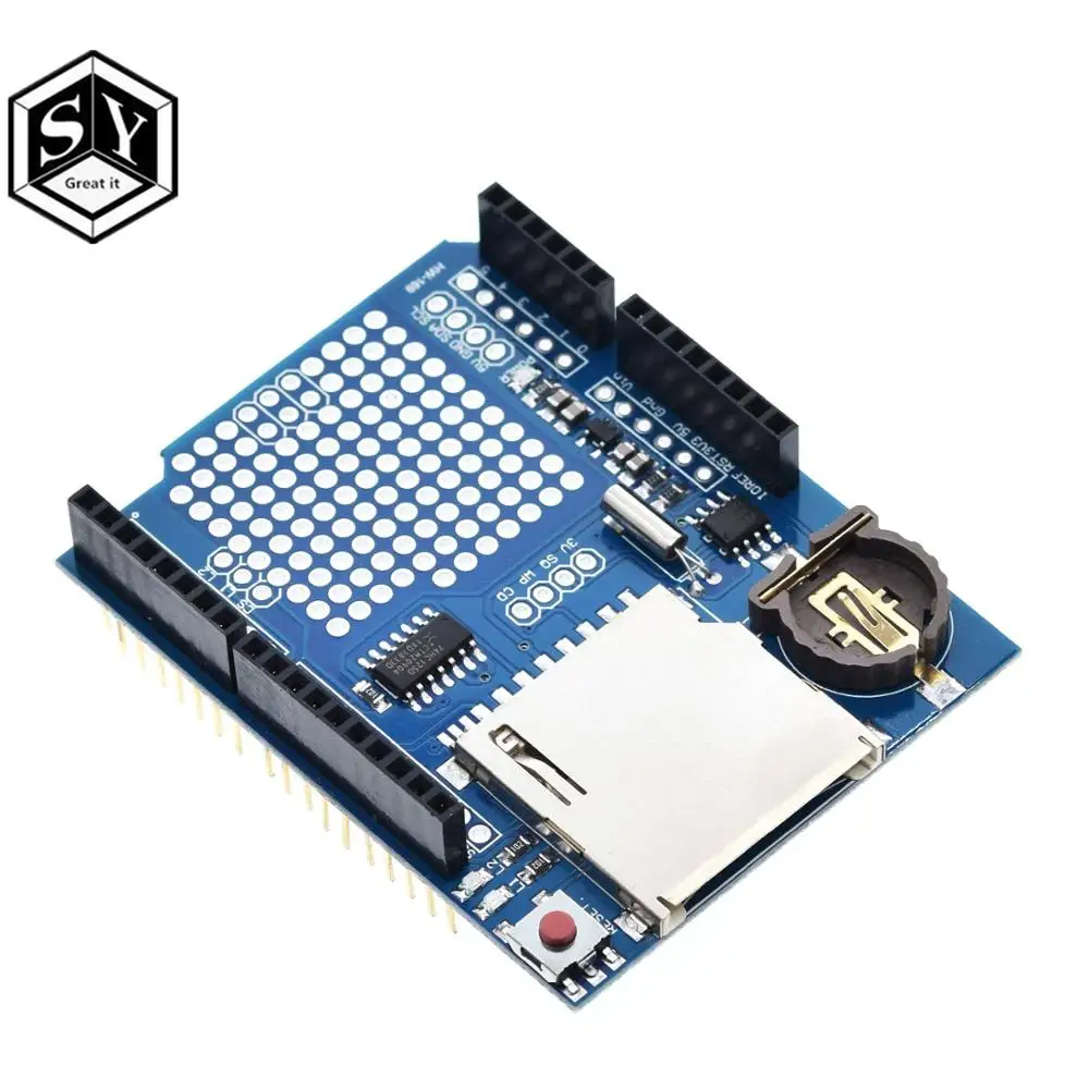 Новый модуль регистратора данных для arduino UNO щит V1.0 SD карты arduino|Интегральные