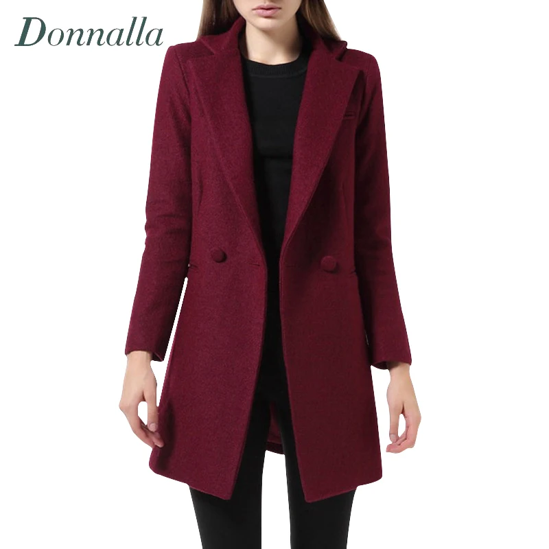 Designer Long Coats Fashion Women's Coat 2017