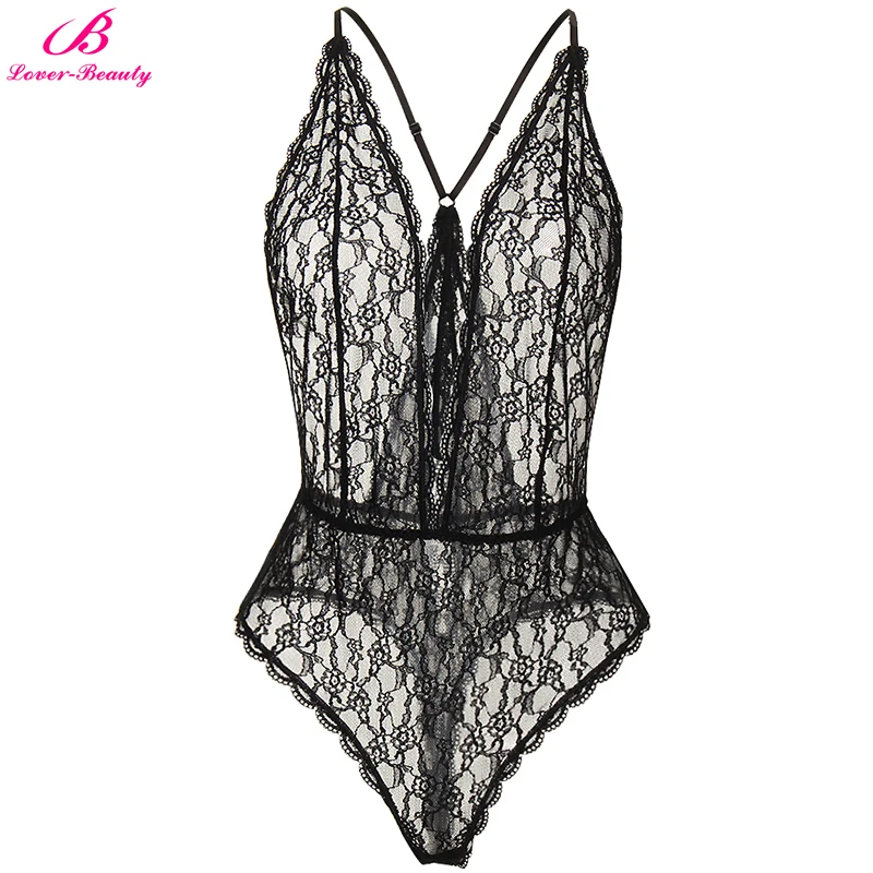 Aliexpress.com : Buy Lover Beauty Women's Deep V Neck Lingerie Teddy One Piece Lace Babydoll