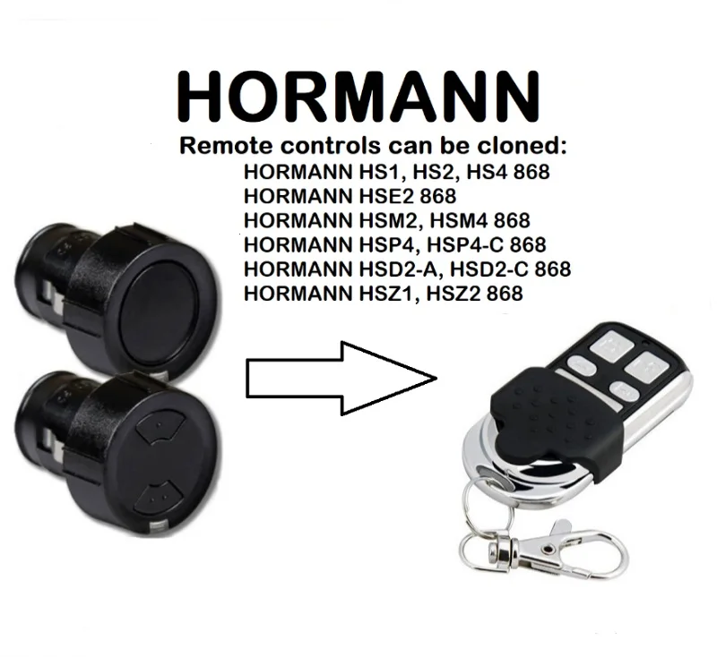 

HORMANN HSD2-A HSD2-C 868 Universal Remote Control Duplicator 868.35MHz.