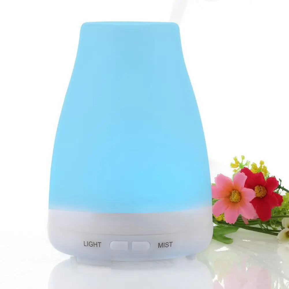 

100ML Ultrasonic Humidifier Aromatherapy Oil Diffuser Cool Mist With 7 Color LED Lights essential oil diffuser Waterless Auto Of