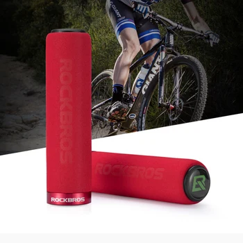 

Silicone Sponge Handlebar Bicycle Grips for Mountain Bike MTB Anti-skid Shock-absorbing Soft Bike Grips Ultralight Cycling Bar