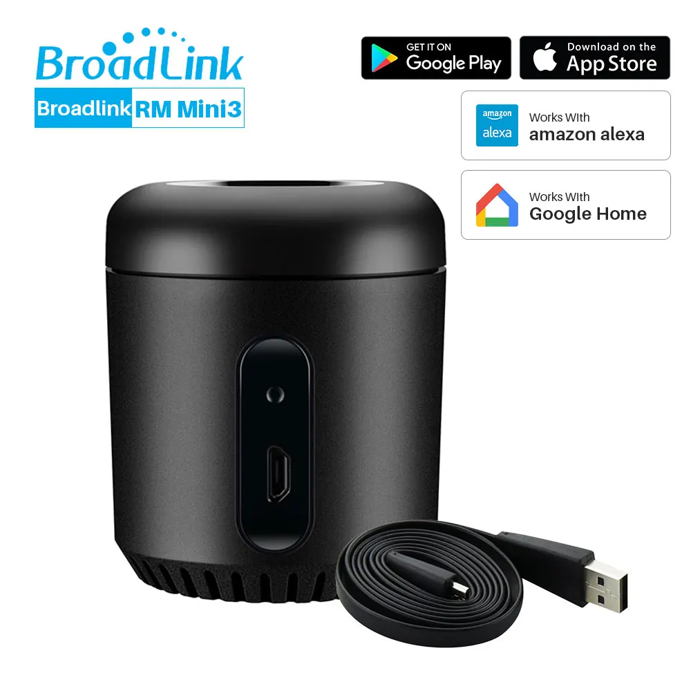 Broadlink RM Pro+ WiFi IR RF 4G Универсальный Интеллектуальный пульт дистанционного управления Broadlink RM Mini3 работает с Google Assistant Alexa Echo - Цвет: RM Mini 3