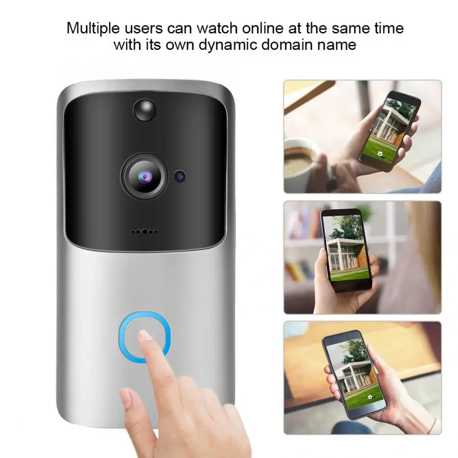 720 P беспроводной wifi-звонок умный видеодомофон дверной телефон камера безопасности mirilla digital 2019 Новый
