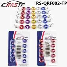 RASTP-10Pcs шайбы крыла плоская голова шайбы болт алюминий M6 болт для Honda Civic RS-QRF002-TP