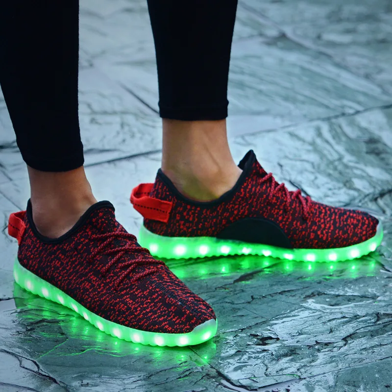 RayZing-Zapatos luminosos LED para hombre y mujer, zapatillas luminosas con Usb, para adultos _ - AliExpress Mobile