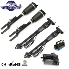 Air Suspension System Set fit for Mercedes W164 ML / GL Class 4pcs Air Struts with ADS & Air Suspension Compressor & Valve Block airmatic shock absorber air suspension for mercedes benz ml class w164 gl x164 with ads pair 1643206013 1643202731 1643202031