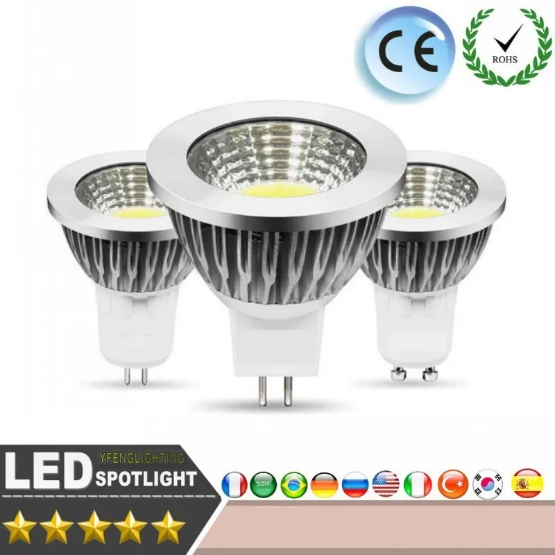 

LED COB Dimmable Spotlight E27 E14 GU10 LED Lamp 9W 12W 15W 20W 25W Light Warm Cold White Wall Support Dimmer Ceiling LED Bulbs