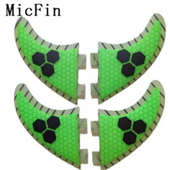 

2017 High quality FCS fins with fiberglass honey comb material for surfing fin M-size 4pcs/set