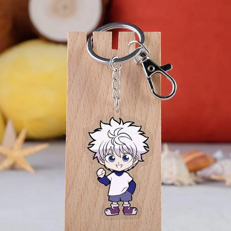 Аниме Охотник х Охотник брелок мультфильм фигурка Killua Zoldyck Kurapika двухсторонний акриловый кулон брелок