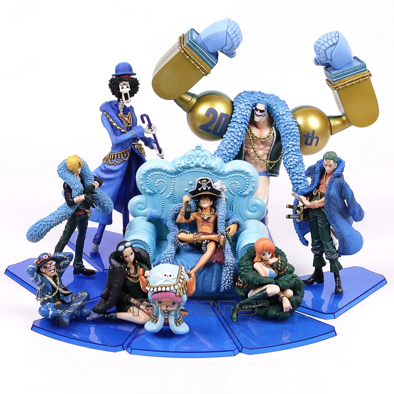 Anime One Piece 20th Anniversary Luffy Nami Zoro Sanji Usopp Robin