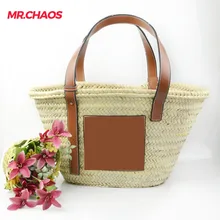 Богемный Для Женщин Соломенные пляжные сумки большой дамы сумочку летом ротанга мешок для femail тканые ручной работы дорожные сумки Bolso