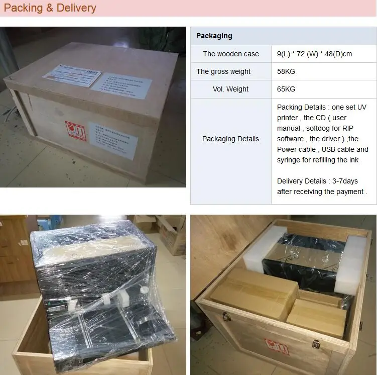 A3 uv packaing