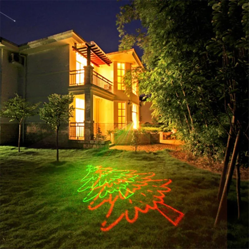 1x 8 Big Christmas Pattern Laser Projector Lights, IP65 Outdoor