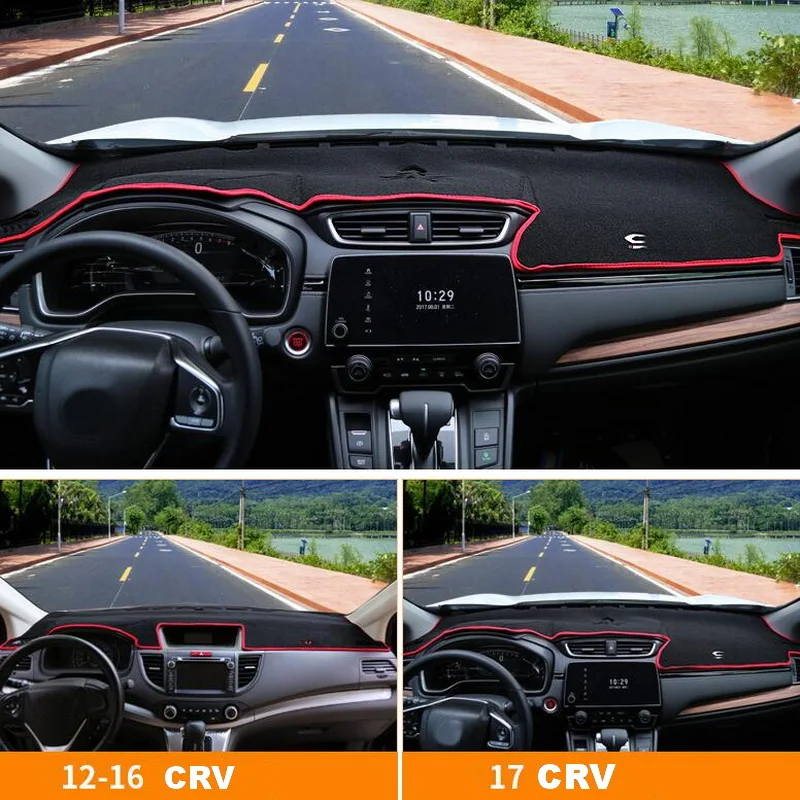 Чехол Tonlinker наклейки для Honda CRV 2017 автомобильный Стайлинг 3 шт. полиэстер приборная