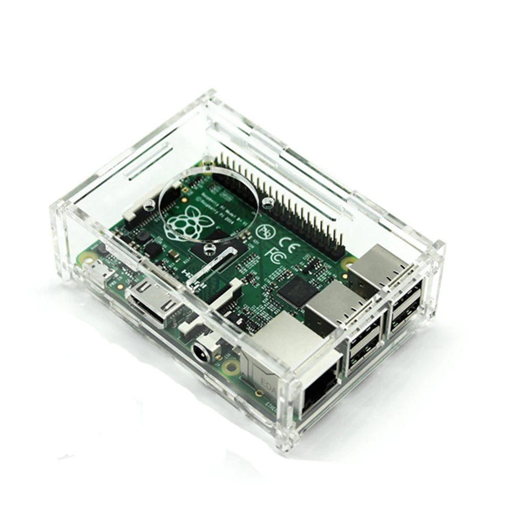 Прозрачный Акриловый чехол Крышка Корпус коробки для Raspberry PI 3 Model B + ультра тонкий
