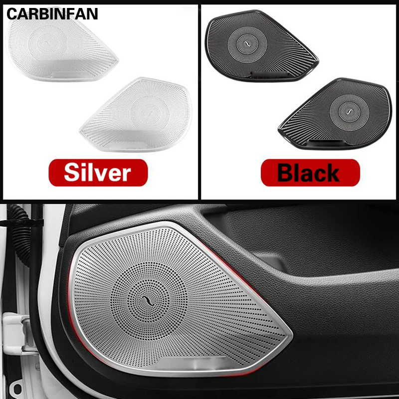 Stainless Steel Interior Door Stereo Speaker Audio Ring Cover Sound Frame Decoration Trim 2Pcs/Set For Honda Accord 10th 2018 | Автомобили