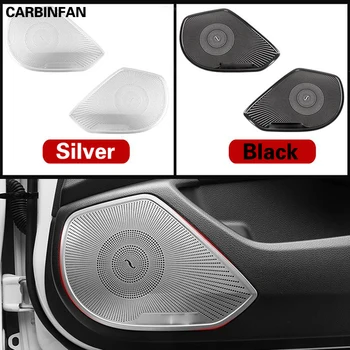 

Stainless Steel Interior Door Stereo Speaker Audio Ring Cover Sound Frame Decoration Trim 2Pcs/Set For Honda Accord 10th 2018