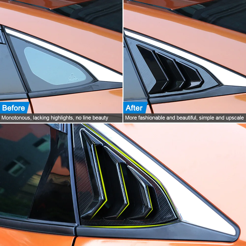 Quarter Side Window Louvers Car Rear Window Blinds Side Tuyere For
