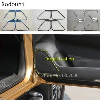 

Car Stainless Steel Door Styling Inside Audio Speak Sound Cover Ring Circle Lamp Trim 2pcs For Nissan Terra 2018 2019 2020