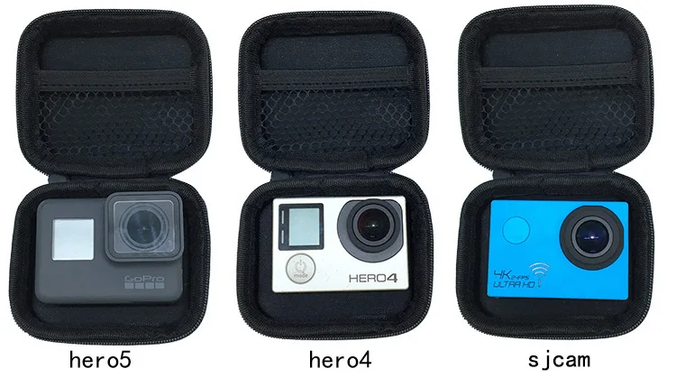 Портативный мини-бокс EVA сумка чехол для Xiaomi Yi 4K Lite GoPro Hero 6 5 4 черный H9 чехол для экшн-камеры для Yi Go Pro аксессуар