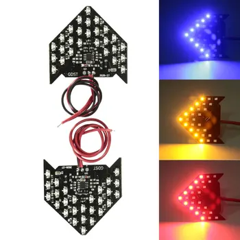 

2016 New 2pcs 27 3528 SMD LED Sequential Flash Side Rear View Mirror Turn Signal Light