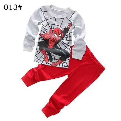 Baby Boy Clothes Boys Clothing Set long sleeve hoody Pants two pieces Autumn Cotton Cartoon Spide Red Size for 2,3,4,5,6,7 years (1)