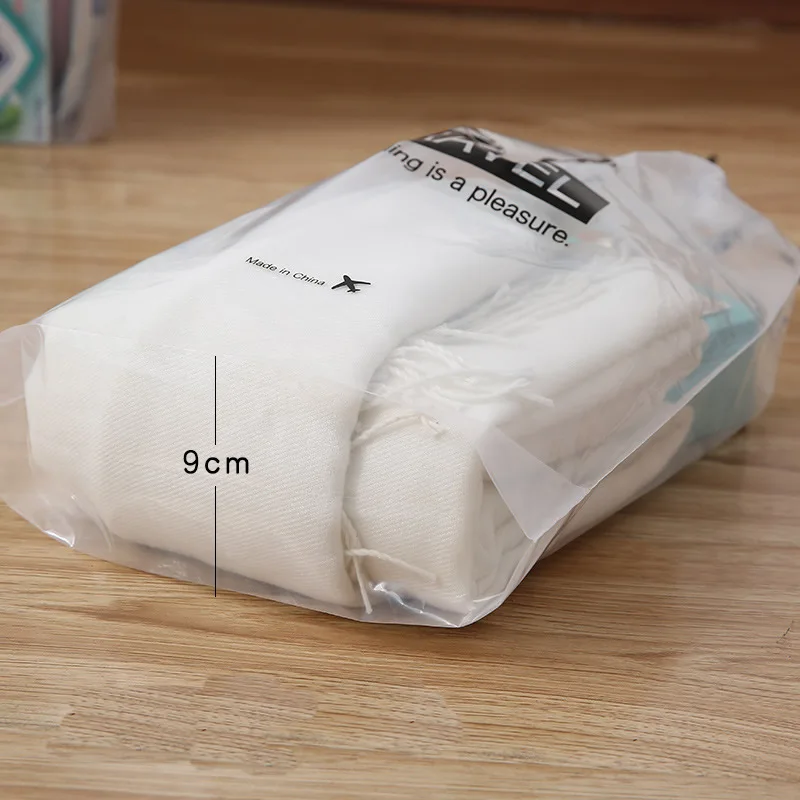 Transparent Travel Accessories Waterproof Drawstring Travel Storage bag Portable Women Organizers Pouch Toiletry Wash Bath Kit
