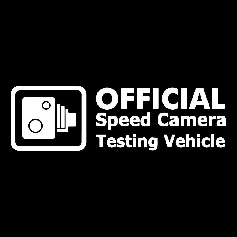 Silver YJZT 15,5X4,7 см официальный контроль скорости камеры винил JDM автомобиля наклейка черный/серебристый C26-0248 - Color Name: Silver