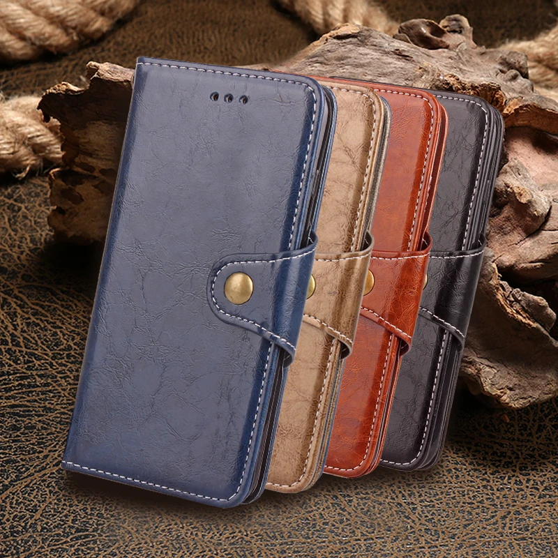 

Retro PU Leather Flip Wallet Case sFor Alcatel Idol 5 Cover Alcatel Idol5 Luxury Business Mobile Phone Case For Alcatel idol 5