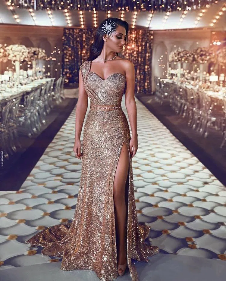 2019-one-shoulder-sequin-mermaid-evening-dresses-ruched-split-beaded-waistband-party-gowns-sweep-train-plus-size-prom-dresses (1)