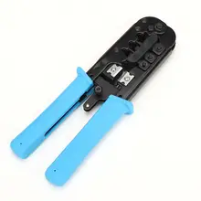 Cable Crimping Plier Tool Wire Cutter Stripping Kit For 8P 6P 4P RJ45 RJ11 RJ9 Plug With Blue Handle (Black And Dark Blue) Cable Crimping Plier Tool Wire Cutter Stripping Kit For 8P 6P 4P RJ45 RJ11 RJ9 Plug With Blue Handle (Black And Dark Blue)