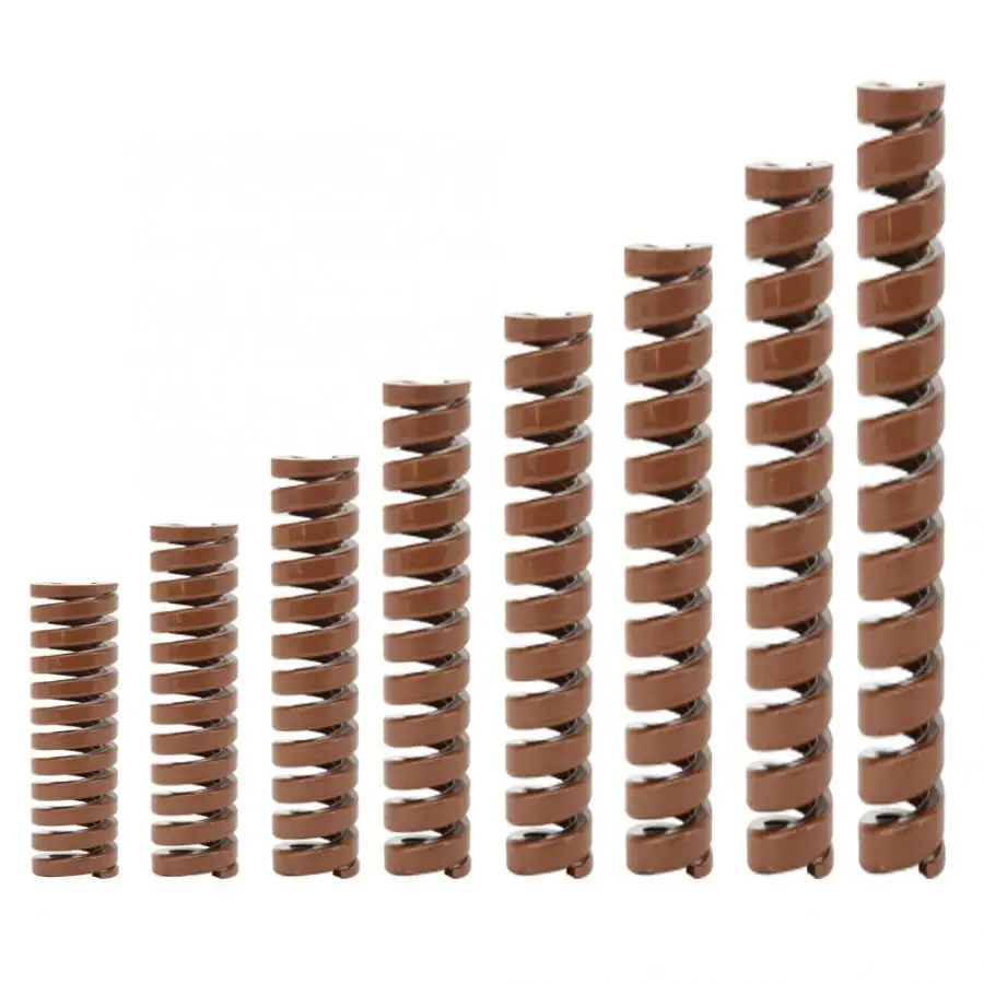 

1Pcs TB25x30/25x40/25x50/25x60/25x70/25x80/25x90/25x100mm Brown Compression Spring Medium Loading Compression Die Spring