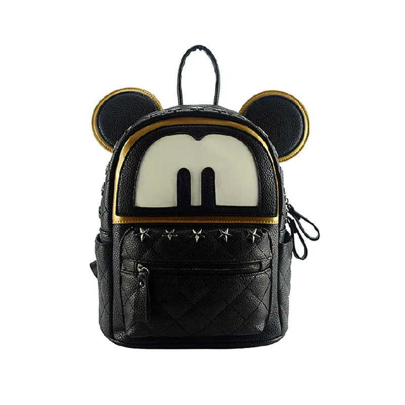 Cute cartoon korean school backpacks women leather black backpack ... Cute cartoon korean school backpacks women leather black backpack ...