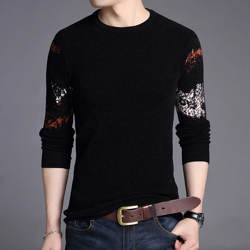 Liseaven Men Pullover Sweaters Casual Pullovers Men's Clothing Full Sleeve Male Sweater