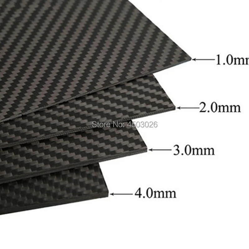 BAIWANLIN 3K Carbon Fiber Pure Plate Weave Laminate Panel Sheet Board High Hardness Cuttable Surface Twill Matte for RC Drone Frame Thickness:3mm,350mm450mm BAIWANLIN 3K Carbon Fiber Pure Plate Weave Laminate Panel Sheet Board High Hardness Cuttable Surface Twill Matte for RC Drone Frame Thickness:3mm,350mm450mm
