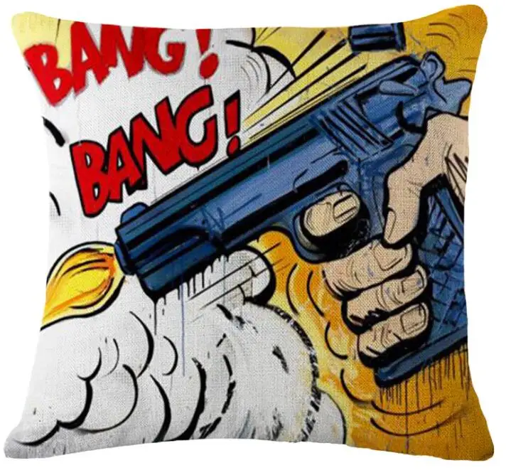 Чехол для подушки Pop Art Boom наволочка модный льняной чехол украшение дома