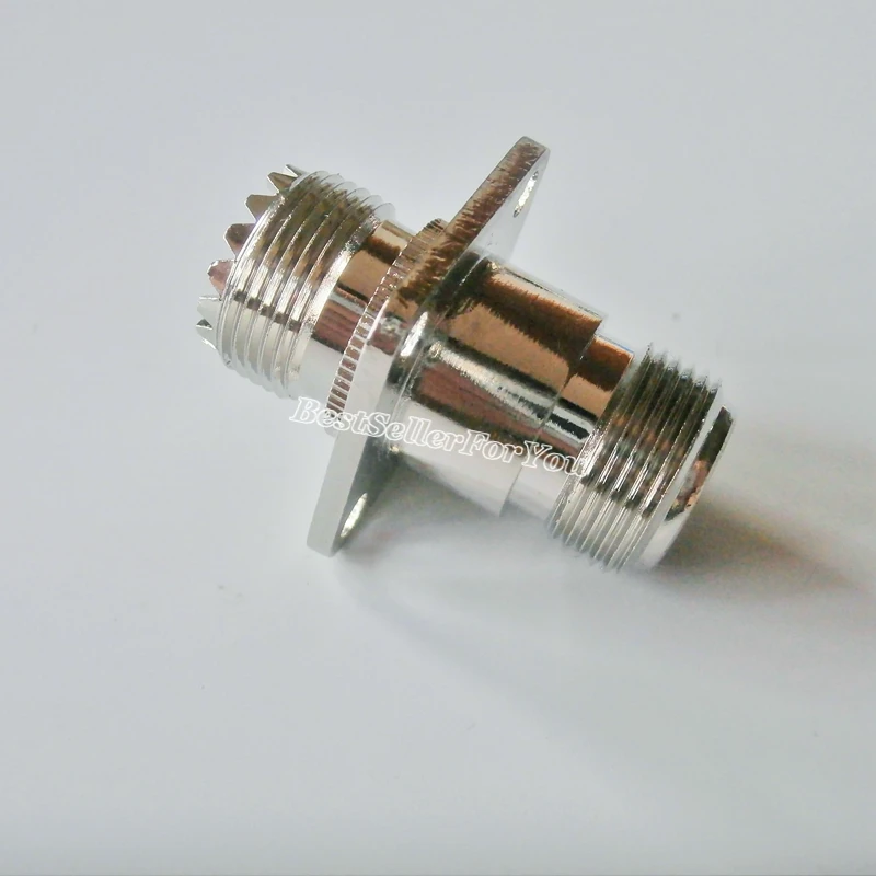 1 шт. адаптер преобразователя N Female to UHF SO 239 SO239 Jack прямой фланец RF коннектор|adapter