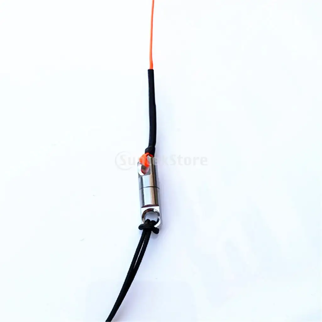 Scuba Diving Aluminum Alloy Finger Spool Guide Line Reel + 30m High Visibility Line & 10cm Stainless Steel Double End Bolt Snap