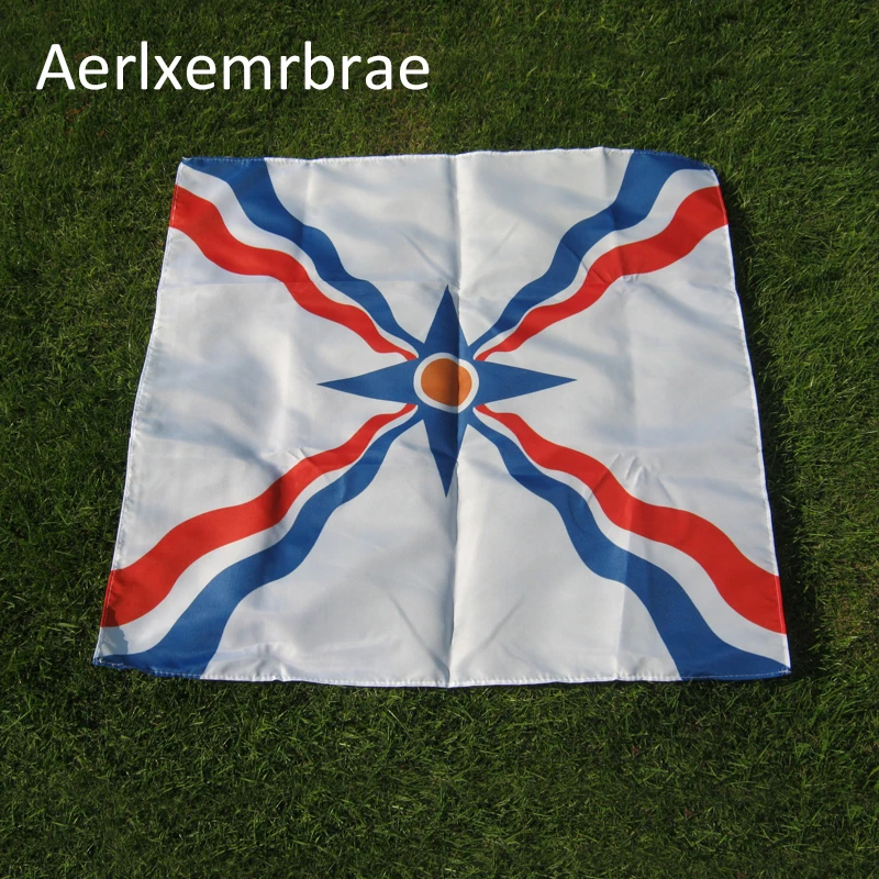 

aerlxemrbrae flag 70*70cm Custom Flag Polyesterany Assyrian flag syria banner