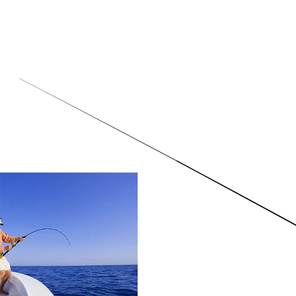 

Fishing rod tips 2 intervals Solid and hollow carbon long rod Accessories 56cm