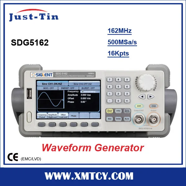 Hot sale Siglent SDG5162 usb dds frequency generator 160MHz 500MSa/s 16Kpts function generator