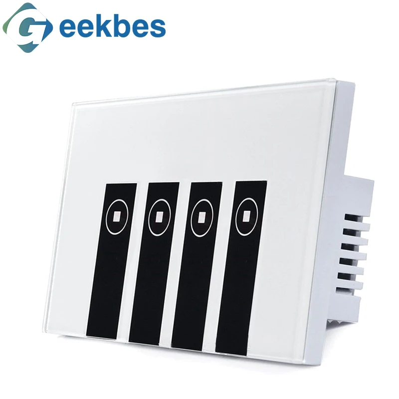 Geekbes SW02 стандарт США WiFi умный сенсорный переключатель стеклянная панель синхронизации с Amazon Alexa Google Home US Plug APP Smart control