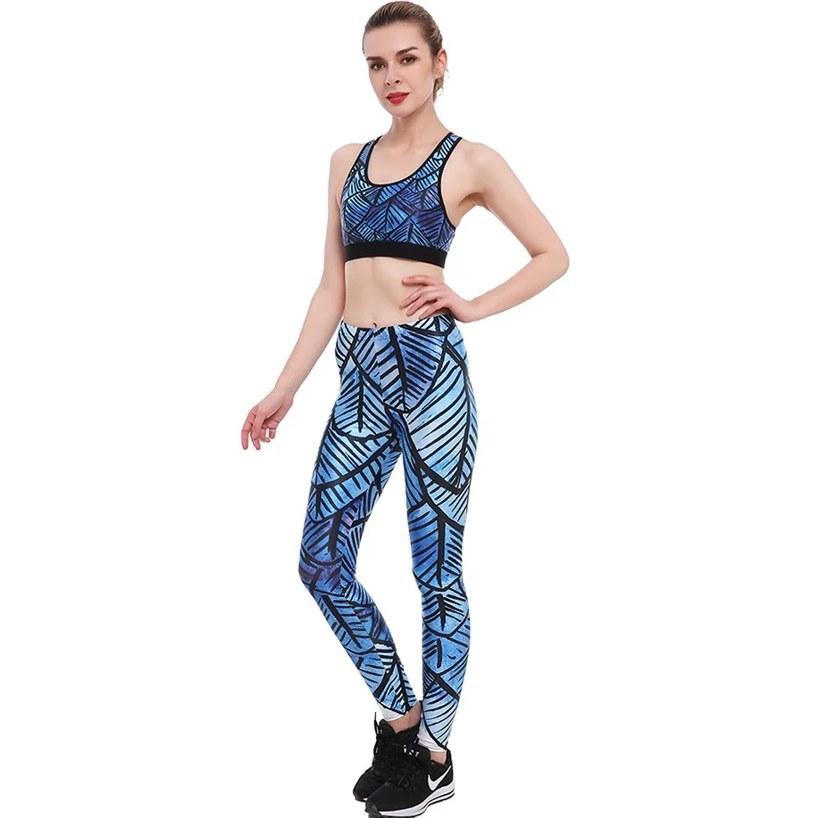 Europe New Women Sexy Sports Bra Gym Yoga Leggings Sport suit Yoga Sets
