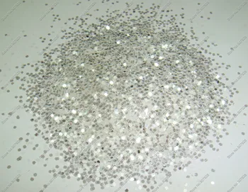

50gram 1MM(1/24") 040 White Color with Silver Tint Dazzling Hexagon Glitter Spangles Shape for Nail Art Decoration&Glitter Craft